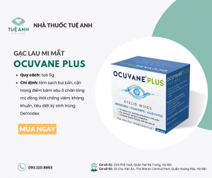 Gạc lau mi mắt Ocuvane Plus