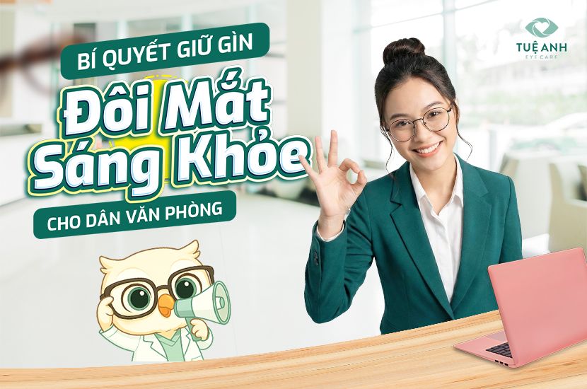 Bí quyết giữ gìn đôi mắt sáng khỏe cho dân văn phòng