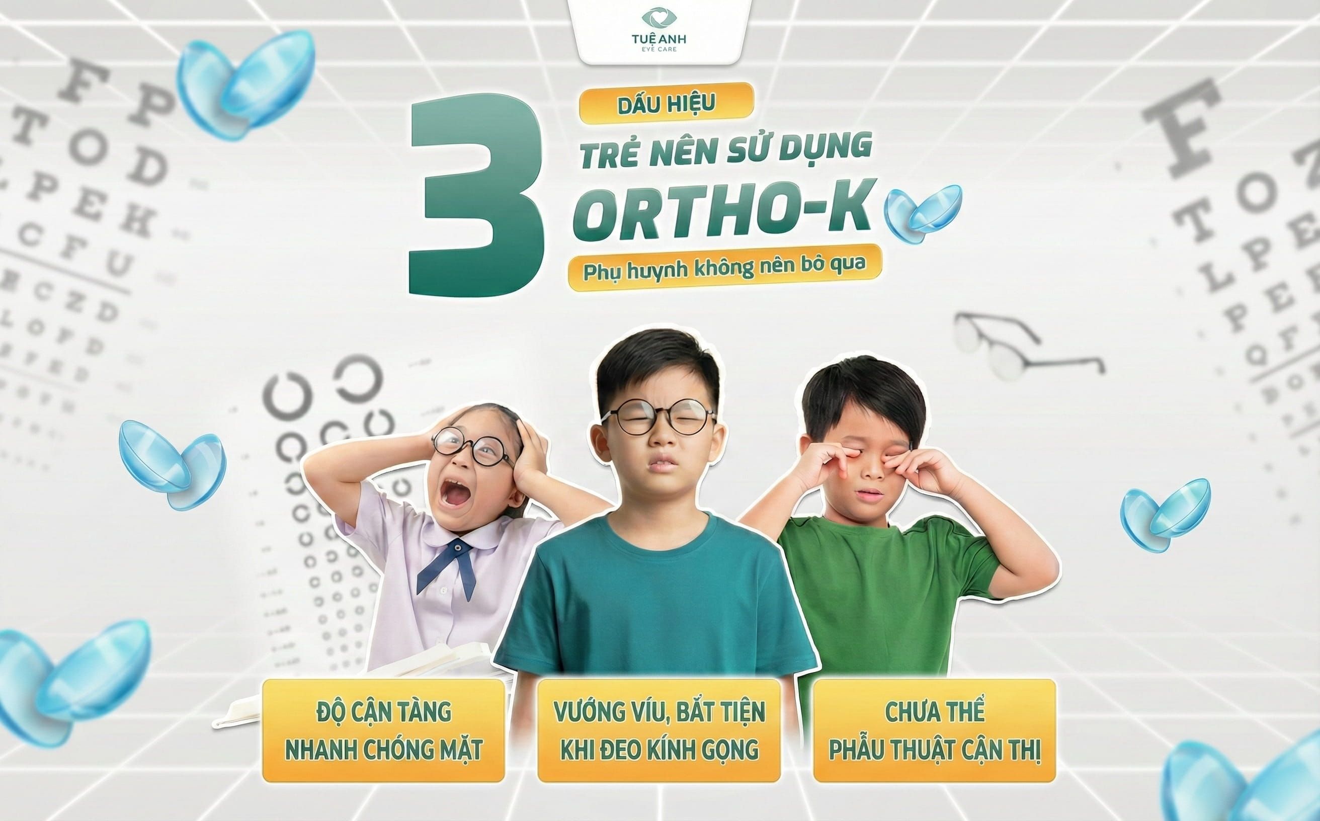 3 dấu hiệu ba mẹ nên cân nhắc sử dụng kính Ortho-K cho trẻ 
