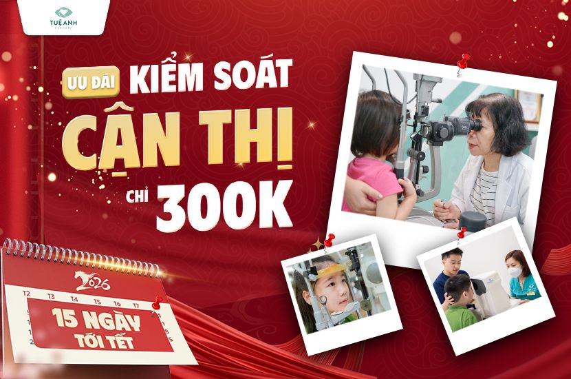 Gói kiểm soát cận thị 300K: Món quà mắt khỏe cho con trước thềm năm mới 2026