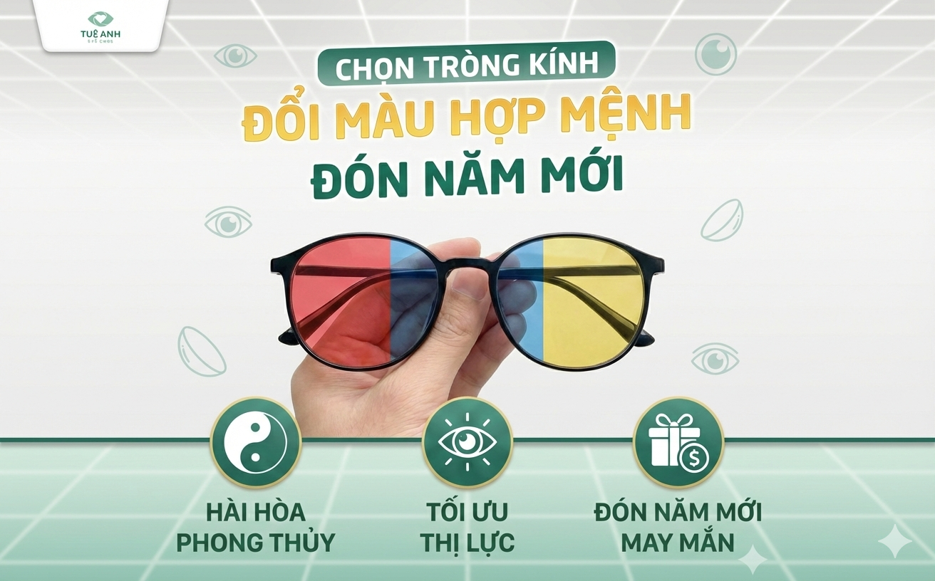 Gợi ý chọn tròng kính đổi màu hợp mệnh đón năm mới 2026 