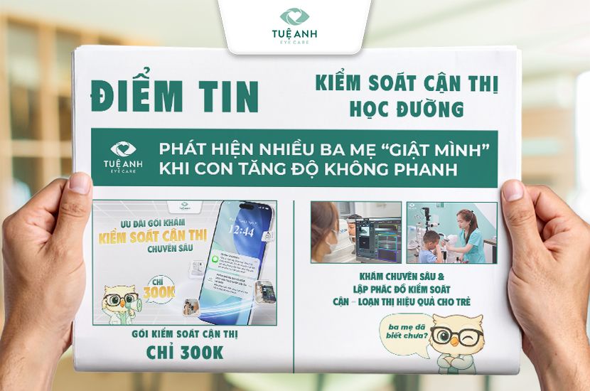 Gói kiểm soát cận thị chỉ 300K: Khám chuyên sâu và lập phác đồ kiểm soát cận - loạn thị hiệu quả ở trẻ 
