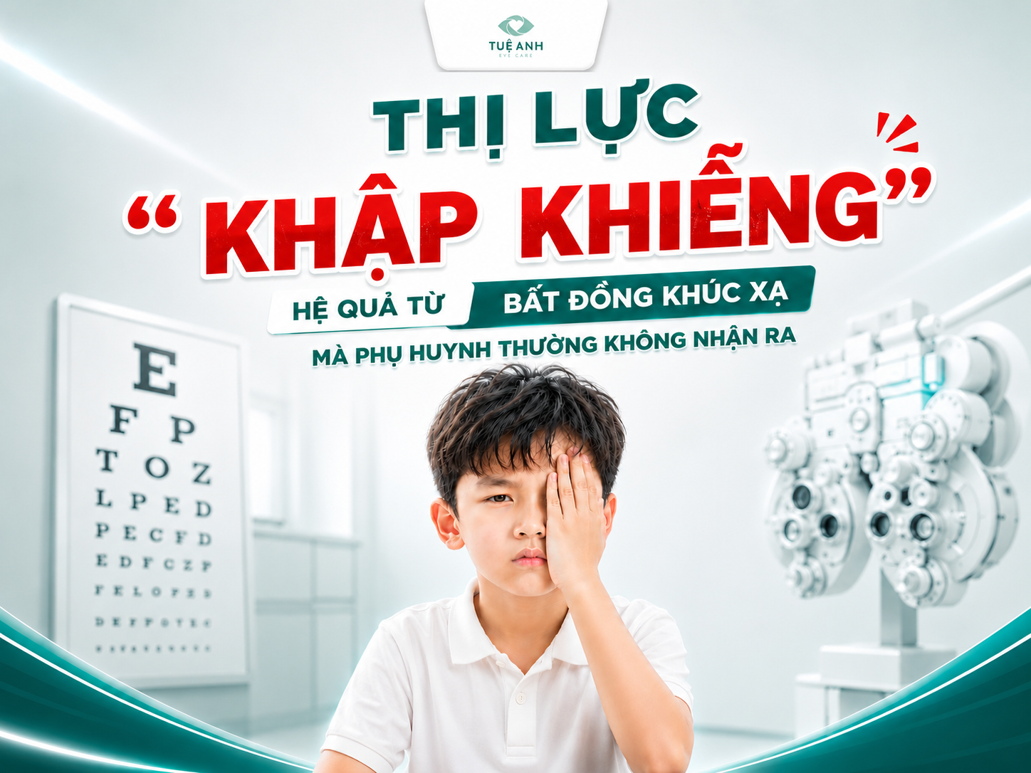 Bất đồng khúc xạ: hiện tượng lệch độ giữa hai mắt nguy hiểm phụ huynh thường bỏ qua 