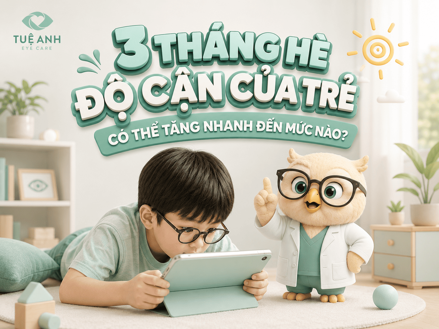 3 Tháng hè: Độ cận của trẻ có thể tăng nhanh đến mức nào nếu ba mẹ chủ quan? 