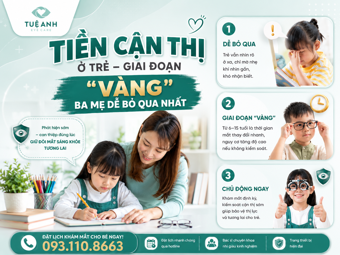 Tiền cận thị ở trẻ: Giai đoạn “vàng” để bảo vệ thị lực mà ba mẹ dễ bỏ qua 