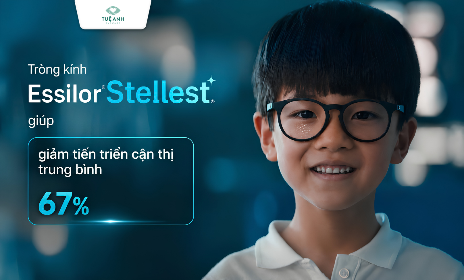Stellest - Một trong những tròng kính kiểm soát cận thị hiệu qủa được sử dụng tại Phòng khám mắt Tuệ Anh