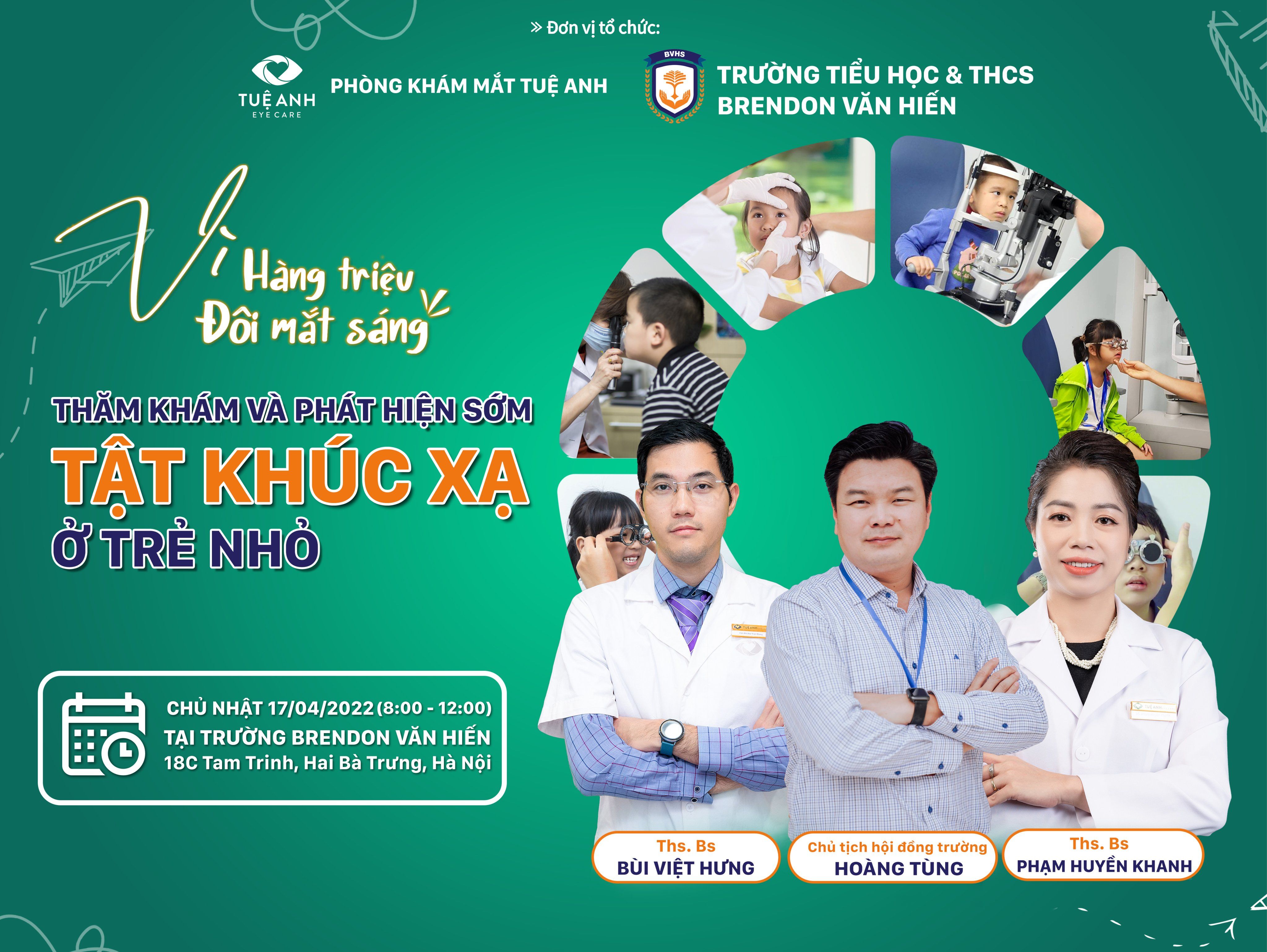 SỰ KIỆN VÌ CỘNG ĐỒNG THĂM KHÁM VÀ TƯ VẤN TẬT KHÚC XẠ CHO HƠN 130 EM HỌC SINH VÀ PHỤ HUYNH
