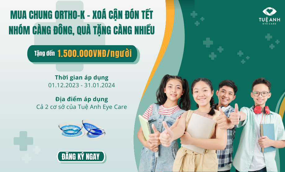 Ưu đãi mua chung Ortho - K tại Tuệ Anh Eye Care